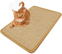 Tapis à gratter pour chat, tapis rectangulaire en sisal, adapté aux chats, jouet de soins pratique antidérapant 30*40cm
