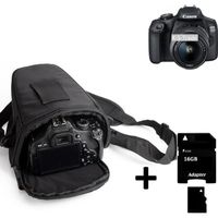 Housse protection pour Canon EOS 2000D Sacoche anti-choc caméra étanche imperméable de pluie + 16GB mémoire