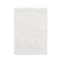 Vercai Rugs Collection Terrace - Tapis à Poils Longs - Carpet de Salon Shaggy  - Polyester - Blanc - 200x290 cm
