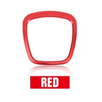 Rouge - Centre de volant chromé avec Logo autocollant, pour Audi A3 8P S3 A4 B6 B7 A5 A6 Q5 Q7, accessoires'i