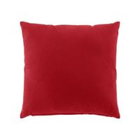 Coussin dehoussable compresse 45 x 45 cm coton/polyester recycle grs twily Rouge