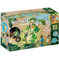 PLAYMOBIL - 71009 - Wiltopia - Forêt tropicale avec veilleuse - Jouet écologique pour enfant de 4 ans et plus