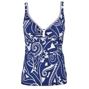 Haut De Maillot De Bain Bandeau Femme Grande Taille - Tankini Push-up Rembourré Avec Armatures Et Soutien-gorge Intégré