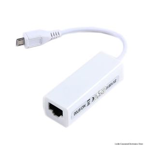 CARTE RÉSEAU  Adaptateur de Carte Réseau Ethernet Micro USB Vers