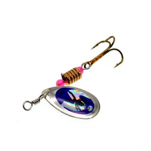 LEURRE DE PÊCHE Tapez 5--Leurres de pêche Spinner, 10 couleurs, appâts à manivelle, gabarit brillant, cuillère à truite à pai
