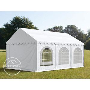TONNELLE - BARNUM Tente de réception TOOLPORT 4x6m en PVC 500g/m², blanc - Autoportante, résistante aux UV