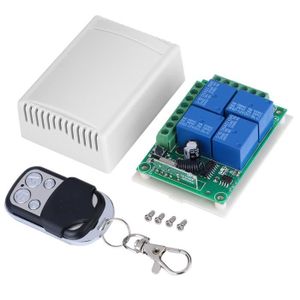 ACCESS MOTEUR PORTAIL DC12V 4-CH 433MHZ portes de garage sans fil contrôle interrupteur récepteur carte avec télécommande