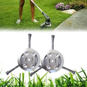 Tête De Débroussailleuse Universelle En Fil D'acier – Diamètre 18 Cm – Compatible Tondeuses 3/6 – Coupe Herbe Efficace - 4