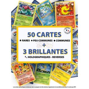 CARTE A COLLECTIONNER Lot de 53 cartes Pokémon françaises officielles NE
