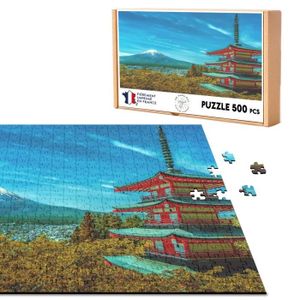 PUZZLE Puzzle Classique 500 pièces Mont Fuji et Temple Pa