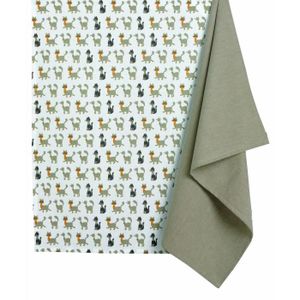 LES ATELIERS DU LINGE Lot de 2 torchons Hector Ecorce - 50 x 70 cm