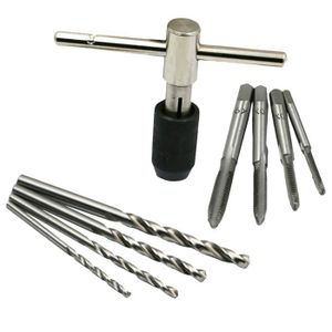 Multi-functional T Cl/é /à Cliquet Ajustable Cl/é /à Douilles Cl/é /à Molette Outil de Serrage Portable M3-M8 Long