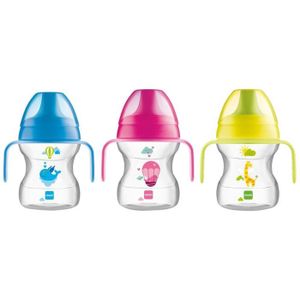 MAM - Tasse d'apprentissage – Tasse à bec 6+ mois 190 ml (coloris  aléatoire) – Tasse pour bébé avec poignées ergonomiques : : Bébé  et Puériculture