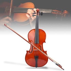 VIOLON minifinker Alto débutant Alto de Débutant avec Étui Archet Colophane Instrument à Cordes de Couleur Naturelle VA‑35 jeux violon