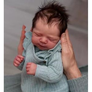 POUPÉE Pinky Reborn Bébés Réalistes et Câlins de18 pouces (48 cm) Poupées Bébés Fille Endormies à Corps en Tissu Ensemble-Cadeau