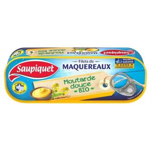 SARDINES MAQUEREAUX SAUPIQUET - Filets De Maquereaux Moutarde Douce Bi