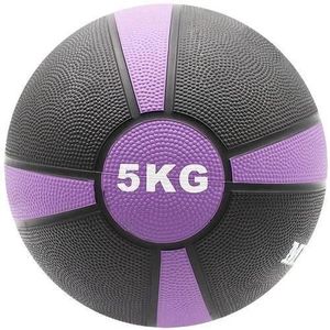 MEDECINE BALL Medecine ball Softee - Boule de fitness noire/violette de 5 kg