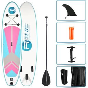 STAND UP PADDLE Stand up paddle gonflable ROHE Indiana Pink - 297x76x10cm - Pour randonnée et balade sportive