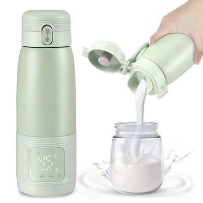 Chauffe-biberon Nomade 400 Ml – Portable, Rechargeable USB-C, Température Réglable 37°C-55°C, Sans BPA, Pour Voiture Et Voyages