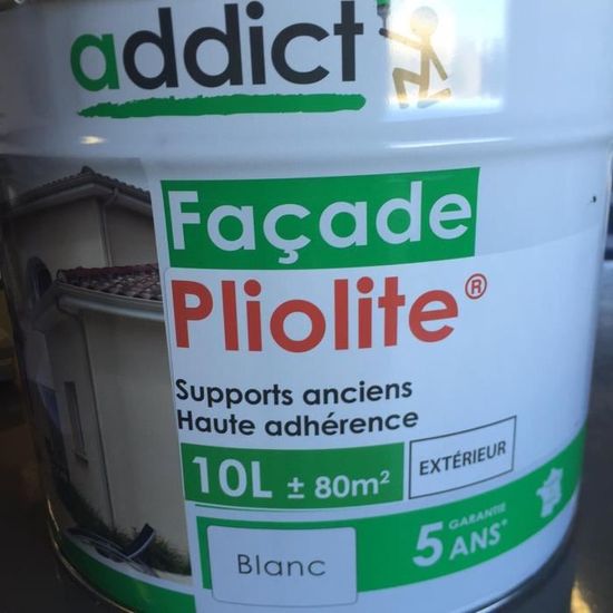 Peinture façade PLIOLITE 10L Blanc Acrylique Haute résistance — free download