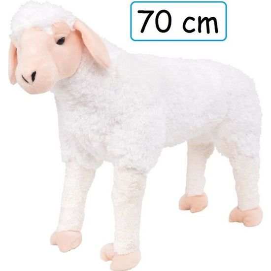 Peluche Mouton Doudou G ant 70 cm XXL pour enfant adulte calins