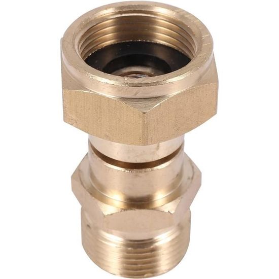 Coupleur Nettoyeur Haute Pression M22 14mm Mâle Vers M22 15mm Femelle - Raccord Laiton 4500 PSI