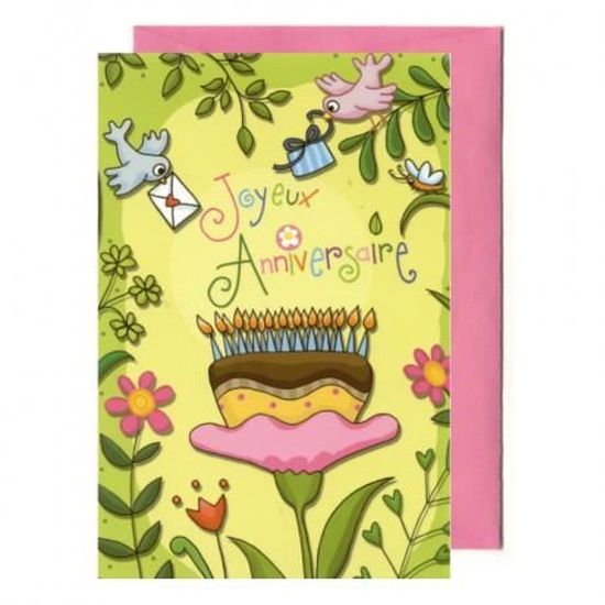 Carte Titi Pinson Joyeux Anniversaire Oiseaux Cdiscount Beaux Arts Et Loisirs Creatifs