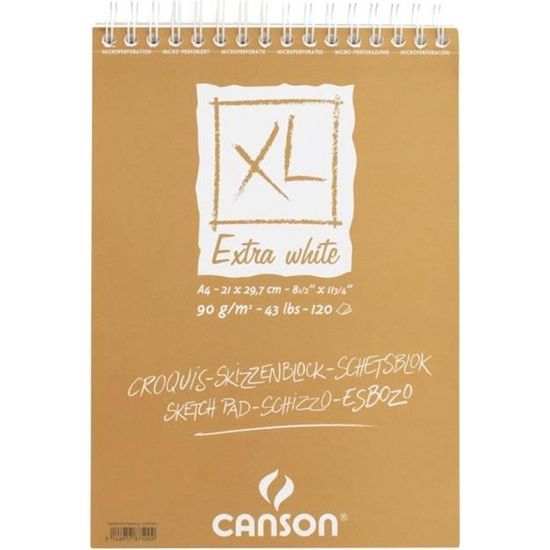 Canson XL Extra White 120 feuilles A4 90g