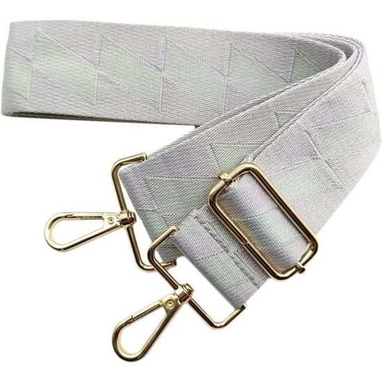 Bandoulière Sac 5cm Large Réglable Avec Boucle Dorée - Noir/Marron
