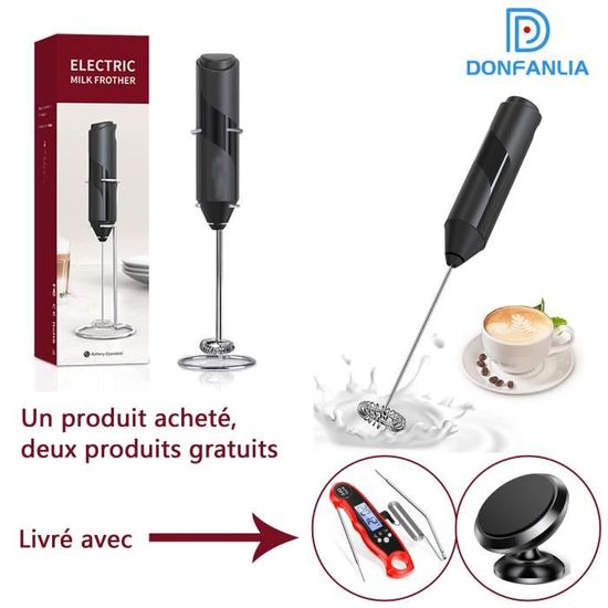 Mousseur à Lait 4 En 1 Avec Chauffe Et Mousse Chaude/froide Casimhu Mousseur à Lait électrique 4 En 1 - Mousseur à Lait Automatique Chauffe Lait Cappuccino