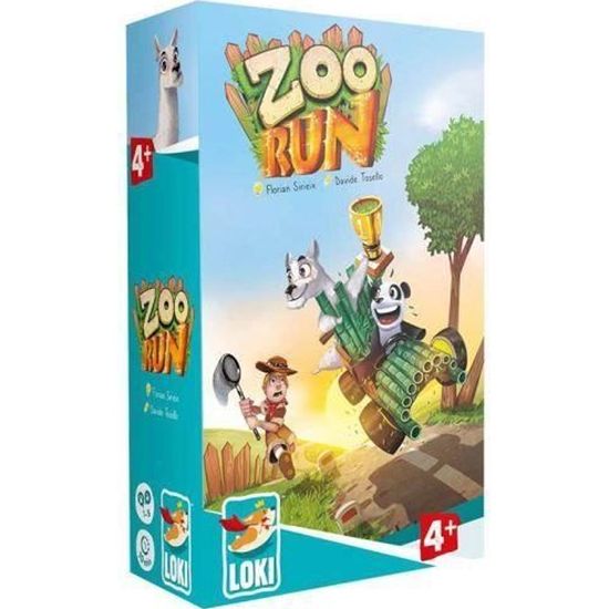 Jeu de société Zoo Run Iello - GENERIQUE - COMMUTATEUR KVM - Pour Adulte - A partir de 4 ans - Multicolore