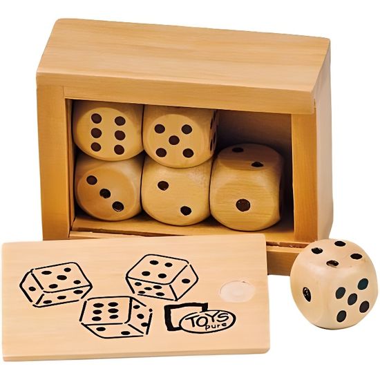 Des à jouer en bois clearance