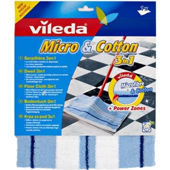 Serpillère En Coton Sorbo – Absorbante Et Sans Peluches – Pour Sols En Pierre – Tête De Vis Compatible
