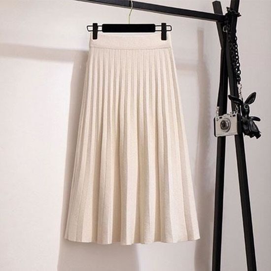 Jupe Longue En Tulle Avec Perles – Style Coréen, Taille Haute, Plissée, Pour Toutes Occasions - 9