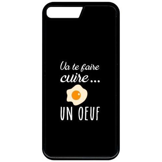 coque smartphone va te faire cuire un oeuf fond noir compatible avec apple iphone 8 plastique bord noir cdiscount telephonie