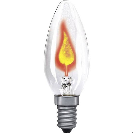 Paulmann 53000 ampoule incandescente flamme scintillante 3W E14 clair