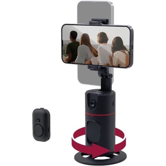 Andoer Trépied de suivi du visage pour voiture, rotation à 360