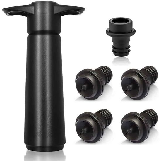 Pompe à Vide Pour Vin Avec Bouchons - Électrique Rechargeable, Conserve Fraîcheur Bouteille Ouverte