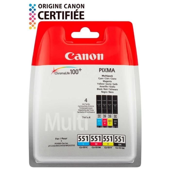 Canon CLI551 6509B009 - vue 3