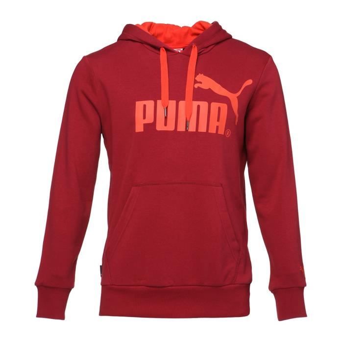 PUMA Terry Sweat capuche Homme Bordeaux Bordeaux Cdiscount Sport