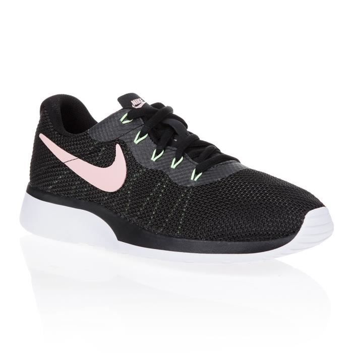 NIKE Baskets Tanjun Racer Femme Noir et Rose Noir et rose Cdiscount Chaussures