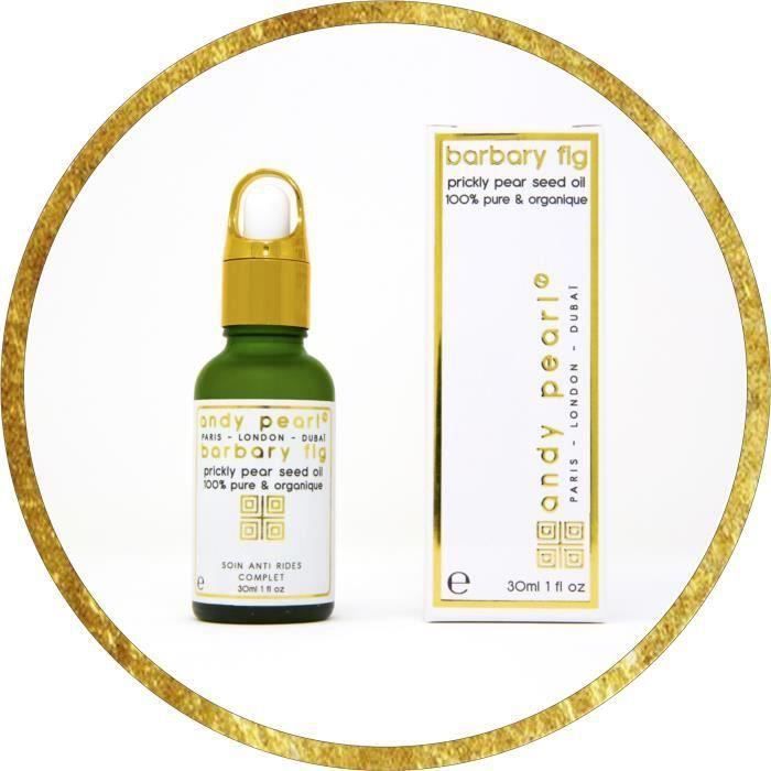 Huile de Pépins de Figue de Barbarie, pressée à froid, Certifiée 100% pure. Origine Algérie, Hydratant anti-âge pour le corps. 30ml