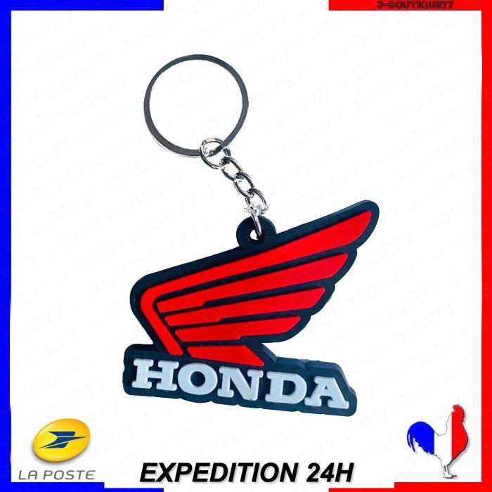Porte clé badge honda motard moto biker idée cadeaux logo personnalisation