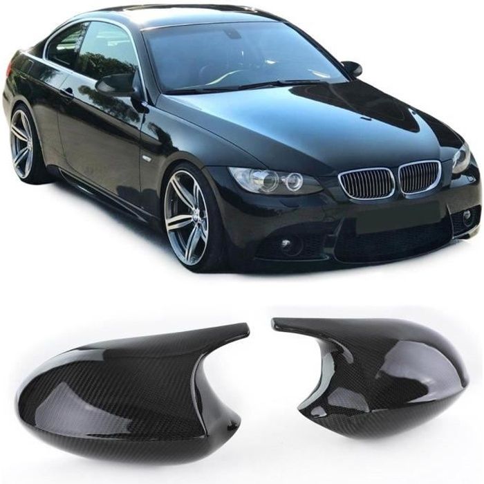 2 COQUE DE RETROVISEUR EFFET CARBONE LOOK M3 POUR BMW SERIE 3 E92 E93 PHASE 1 DE 2006 A 03/2010