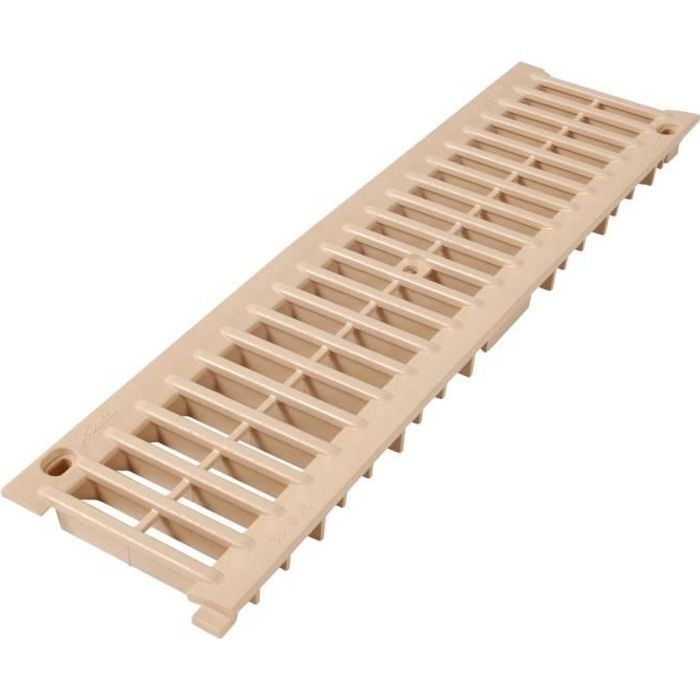 Grille caniveau 0,5m PVC A15 largeur 130 sable