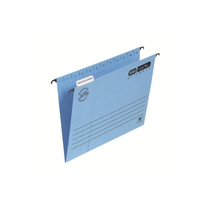 ELBA Verticflex Ultimate Dossier suspendu base-V Foolscap bleu (pack de 25)