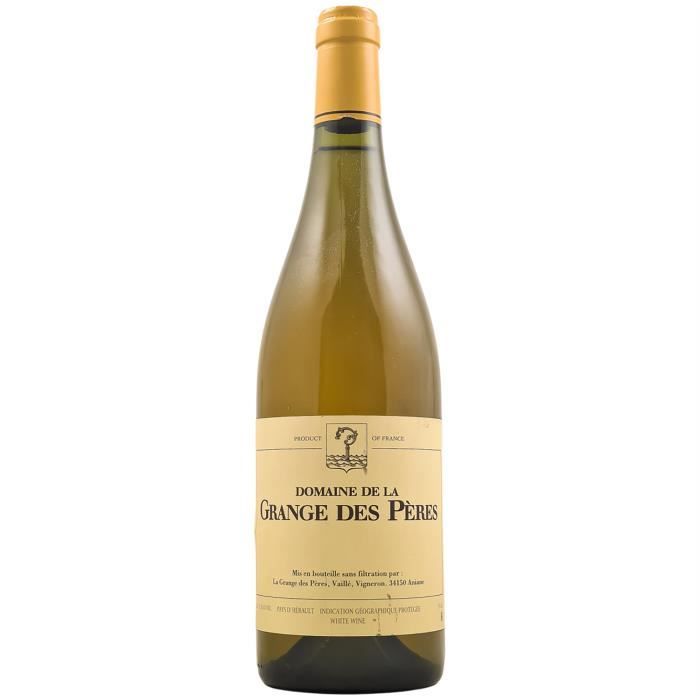 Domaine de la Grange des Pères Blanc 2015 - 75cl - Vin Blanc du Languedoc - Roussillon - Appellation IGP Pays d'Hérault