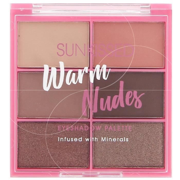 Sunkissed - Warm nudes - Palette pour les yeux 6 couleurs - 6x2,8g