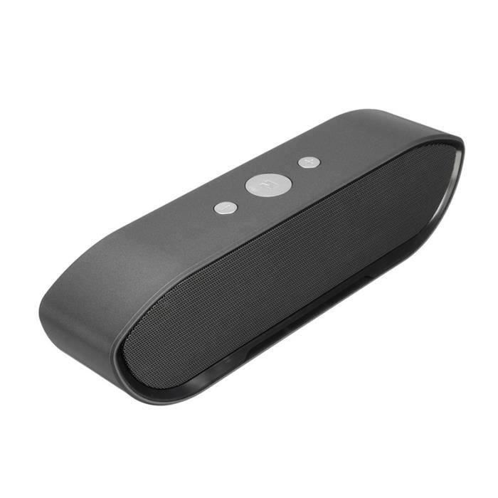 Enceinte Bluetooth Portable avec boombox de Haute qualité haut parleur Bluetooth Stéréo Bass- Noir