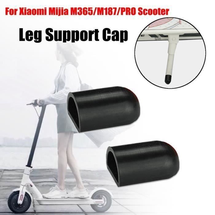 2pcs Capuchon de Support de Pied Silicone Accessoires Trottinette pour Scooter Xiaomi M365 M187 PRO NOIR Ve56304
